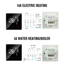 Wall Mounted Thermostat Switch for Water and Electric Floor Heating Systems