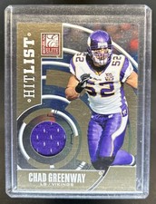 2011 Panini Donruss Elite Chad Greenway Hit List #/299 Vikings