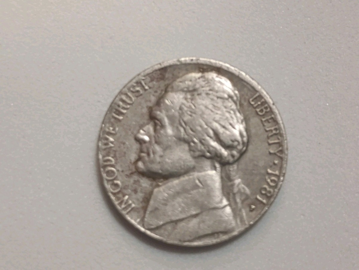 Rare 1981-P Misaligned Die U.S. Mint Error Jefferson Nickel