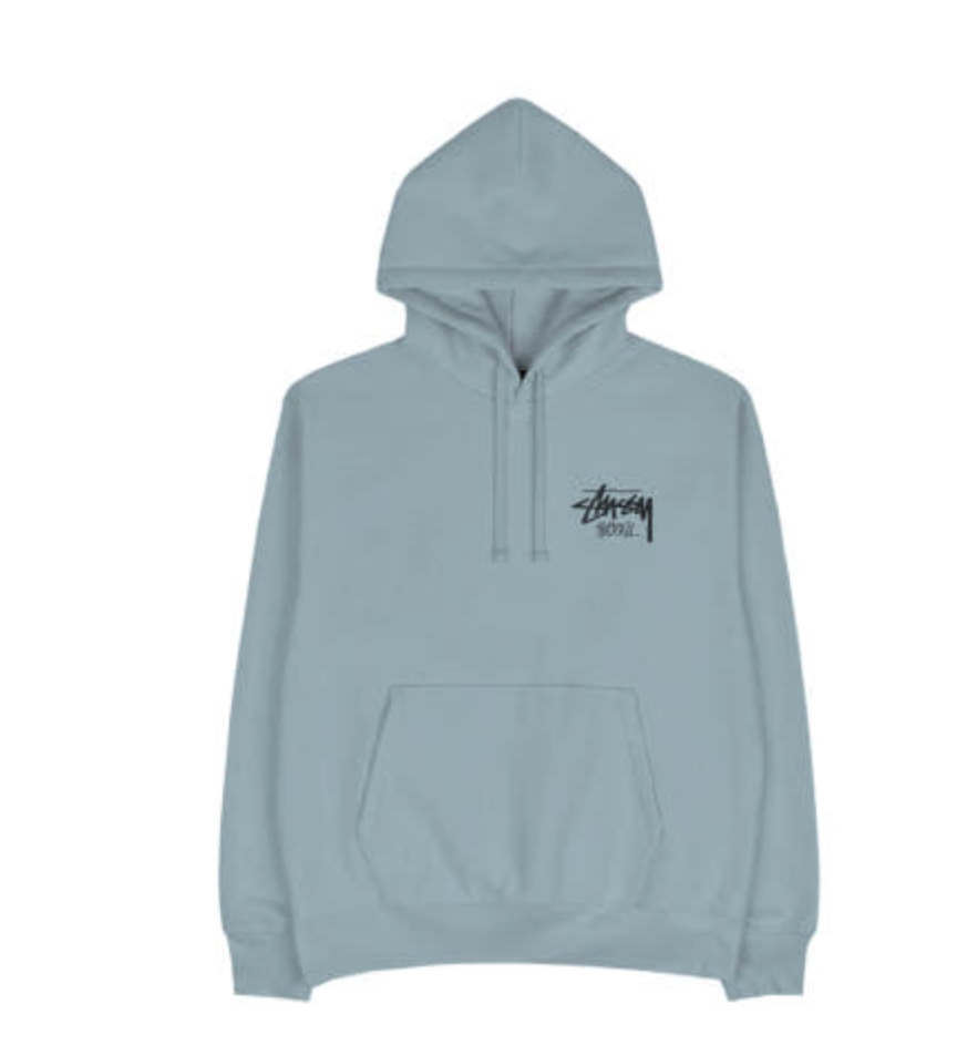Stussy Seoul Stock Logo Hoodie Sky Blue Size L Brand New 100