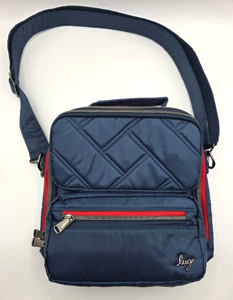 Lug Wrangler Navy & Red Top Handle Crossbody Bag thumbnail 5