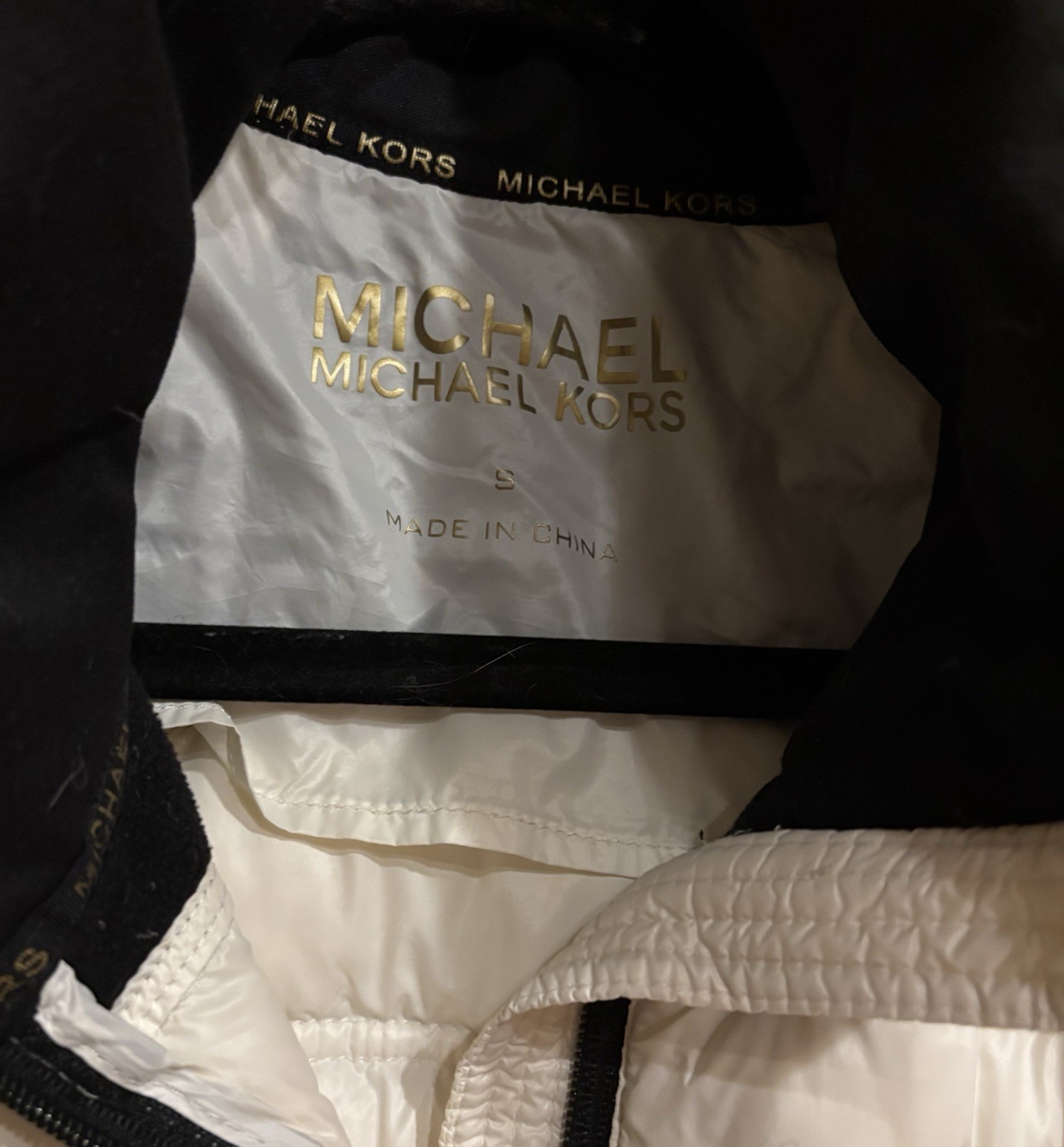 Michael Kors Zip Up Quilted Jacket Size 6 thumbnail 3