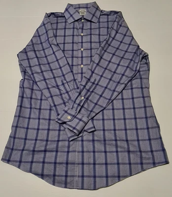Brooks Brothers Shirt Mens 16-32 Large Regent Non-Iron Supima Cotton Button Down - Image 1 of 4