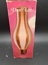 NOS Duro Lite Flamescent Chimney Lite Light Bulb 40 Watts Made In USA 