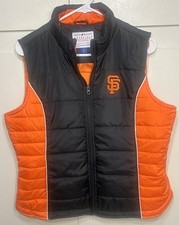 *RARE* San Francisco Giants Puffer Vest Womens Sz Large MLB G-III Carl Banks SF