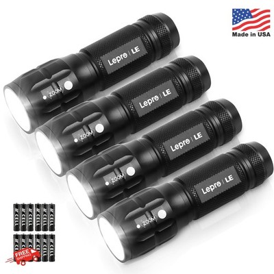 Lighting EVER LED Flashlights High Lumens, Small Flashlight, Waterproof, Adjusta