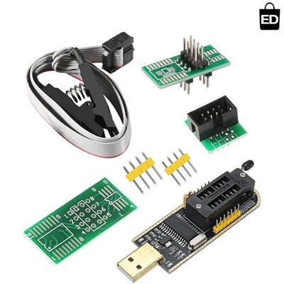 Versatile CH341A USB Programmer with SOIC8 Clip - Fast Chip Programming Solution