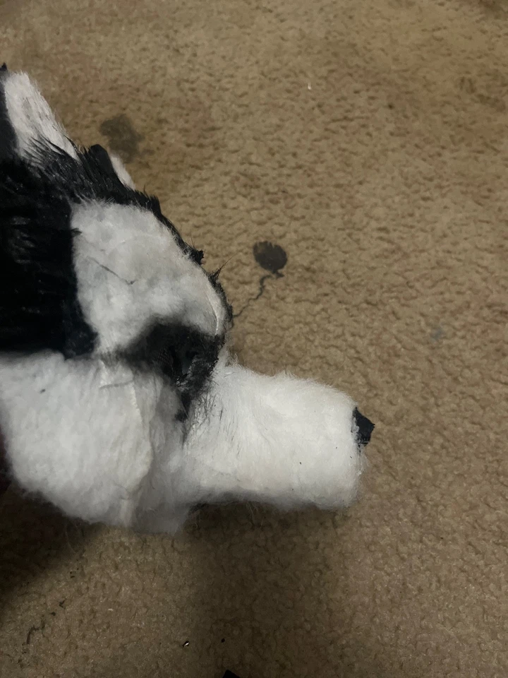 Máscara Husky Siberiano Sin Elástico Máscara Therian y Cola con Cuentas Foto 4 de 4