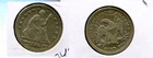1853 P LIBERTY SEATED SILVER QUARTER VF XF 8450T