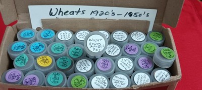 1920 - 1958 good mix of PDS wheat cent rolls 100+ rolls