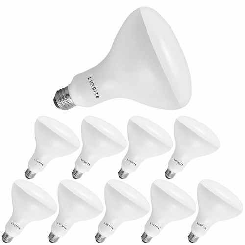 Luxrite BR40 LED Flood Light Bulb 85W Equiv. Dimmable 3000K 1100lm E26 10-Pack - 第 1/8 張圖片