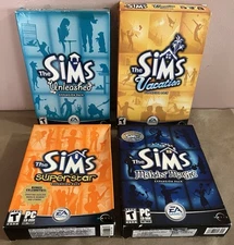 The Sims PC Expansion Pack Bundle: Unleashed, Vacation, Superstar, & Makin Magic