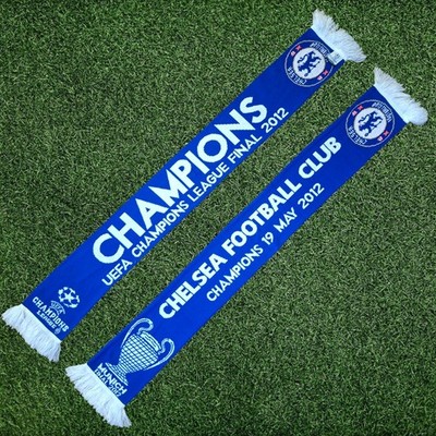 Football scarf Chelsea London Champions league final  2012 , official Product 