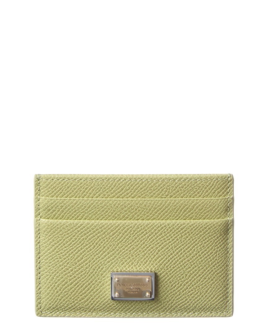 Dolce - Gabbana Leather Card Holder Womens Green 31590₽