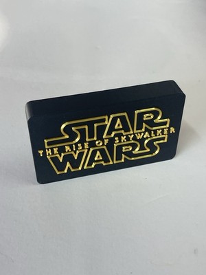 STAR WARS THE RISE OF SKYWALKER 3D printed Logo Thick Free Standing Display