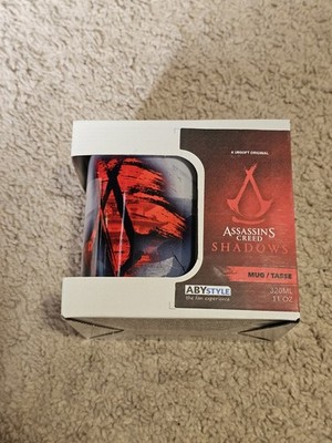 New! Ubisoft Assassin's Creed Shadows Ceramic Mug with Logo 11oz 320ML ABYStyle
