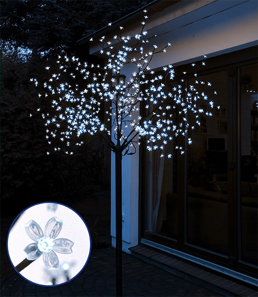 SPETEBO Albero Luminoso 600 LED Bianco Freddo 2,5 m - Albero di Natale Albero Abete Esterno Interno