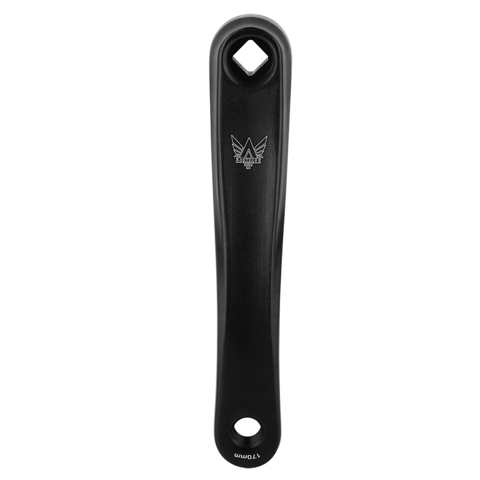 Black Rhombic 170mm Bike Aluminum Alloy Left Single Chain Crank Arm Replace BA