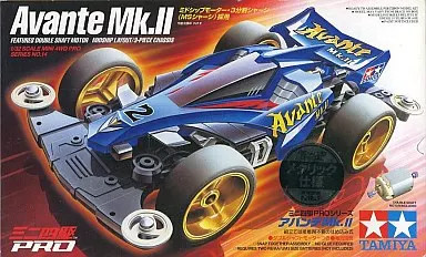 Mini 4WD PRO Avante Mk.II Red Metallic Plastic Model 1/32