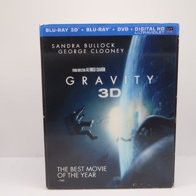 Gravity 3D Blu-ray DVD Digital HD 2013 Sandra Bullock George Clooney Alfonso