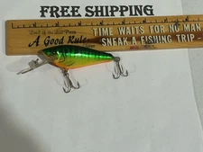 Vintage Bagley H69T Fire Tiger DIVING SMALL FRY CRANKBAIT  U.S.A MADE TACKLE