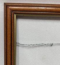 Victorian Style Wood Frame Gold Liner Fits 20"x16"