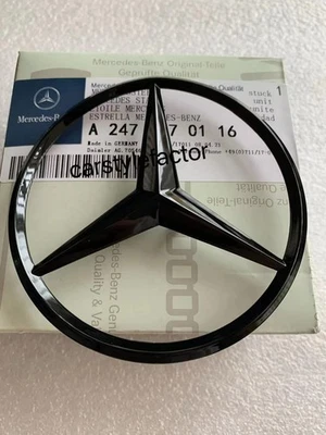 Mercedes Benz B-Klasse W247 Stern Heck Hinten Emblem Schwarz Glanz A2478170116 - Bild 1 von 2