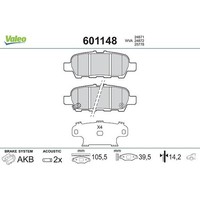 Valeo 601148 Bremsbelagsatz FüR Renault Hyundai Koleos Ioniq HC AE