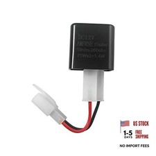 Adjustable 2-Pin Electronic LED Flasher Relay for Motorcycles Fix Turn Signal