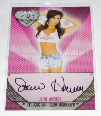 2014 Benchwarmer JAIME HAMMER Eclectic #55 Gold Foil Black Auto   Penthouse  