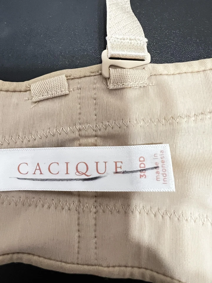 Sutiã Cacique Feminino Sem Alças 38DD Liso Levemente Forrado Multi Vias Conversível - Imagem 2 de 4