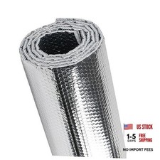 Double-Sided Reflective Insulation Roll, Reflective Bubble 59"X10Ft Sliver