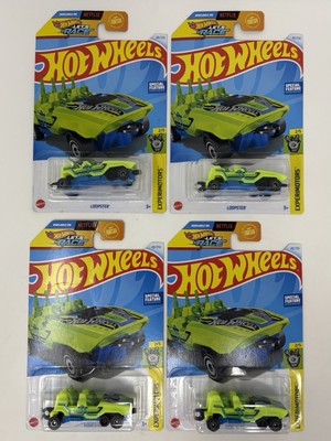 Hot Wheels Loopster **lot of 4** 2024 green/blue/black - 2 hands up + 2 down
