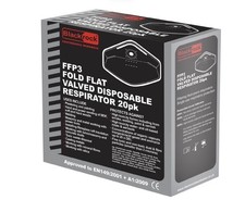 Blackrock FFP3 Fold Flat Valved Disposable Respirator 20pk, Exp date 2020,