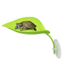 Turtle Tank Basking Stand Leaf-Shaped Aquarium Landing Habitats Reptile