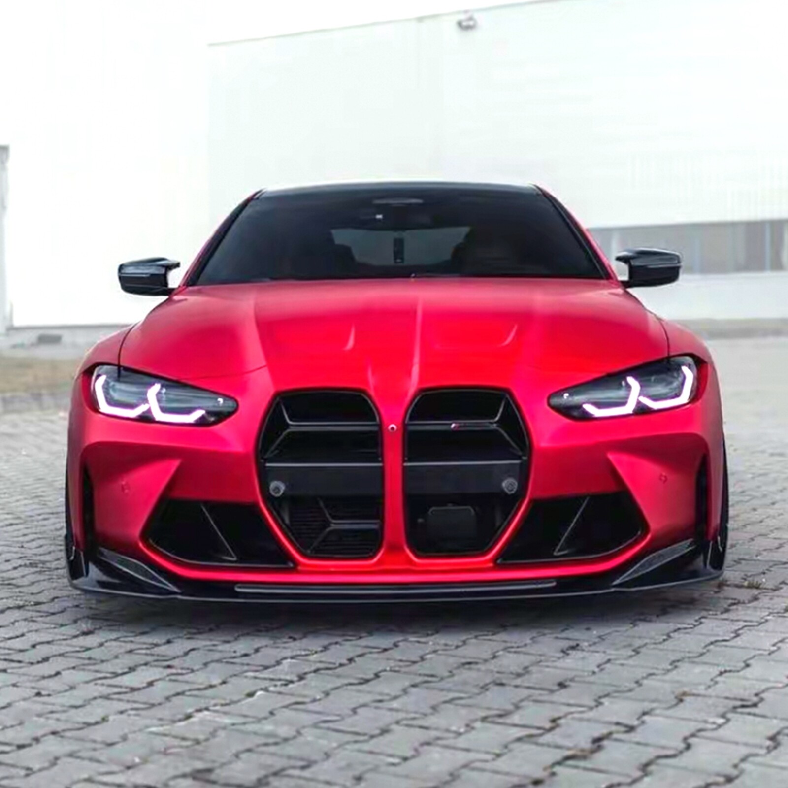 Car Front Bumper Spoiler Lip For BMW M3 G80 M4 G82 2021 2022-2024 ...