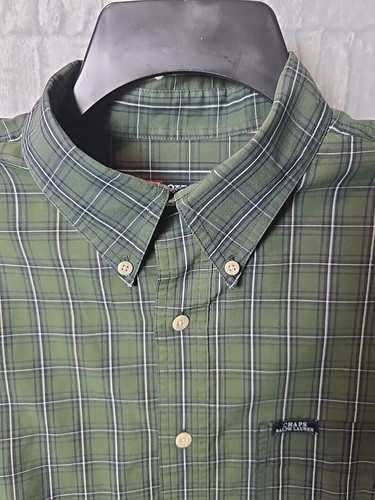 VTG 90's Chaps Ralph Lauren mens Long Sleeve Size L Green Preppy Logo Casual - Picture 7 of 8