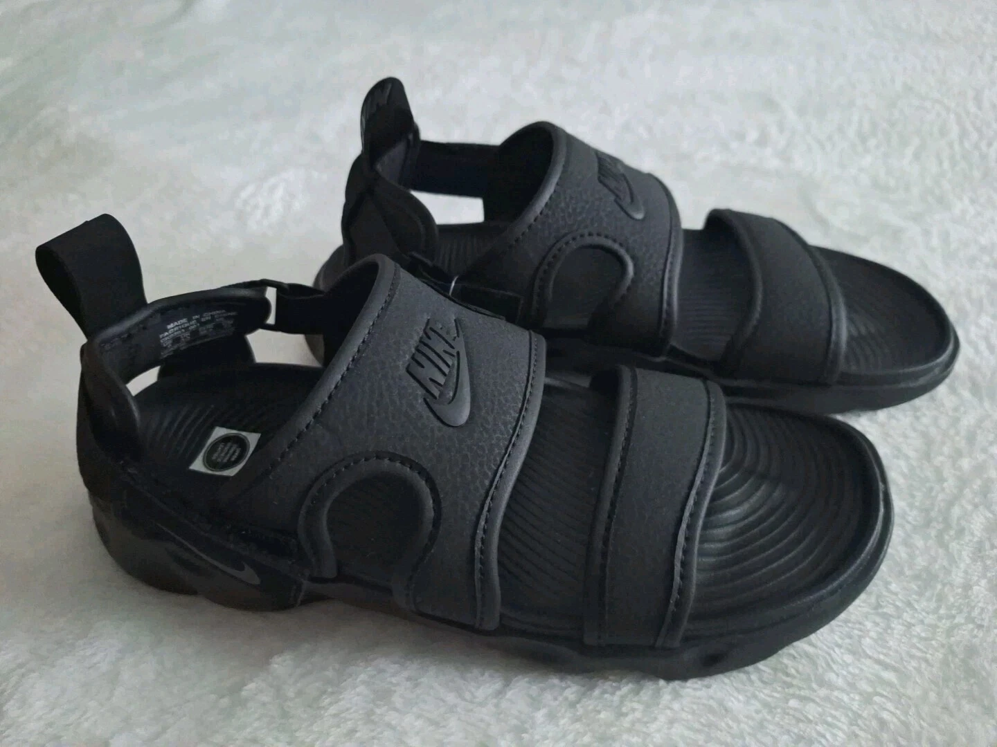 Sandali Nike donna Oasis comodi neri Nike logo slide taglia 6 nuovi