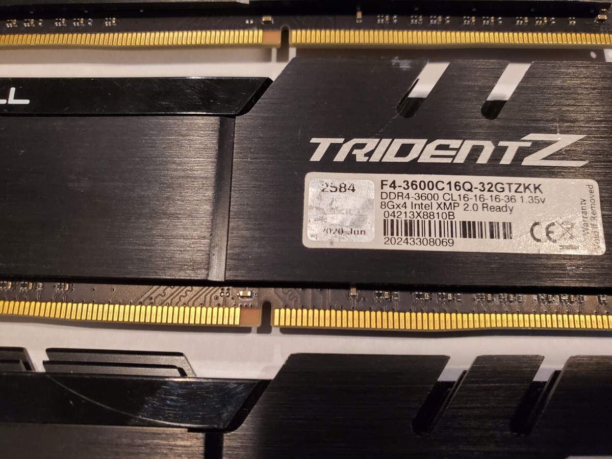 ✓✓ TridentZ 32GB (4x8GB) 3600 MHz *16-16-16-36* (B-Die