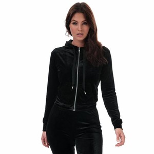 cropped black zip jacket
