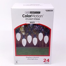 23 ft Gemmy Lightshow 24 Count C9 Color Motion White LED Christmas Light 5286320