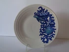 Fiesta Coastal Sea Turtle Coral Starfish White Luncheon Plate 9" Diameter