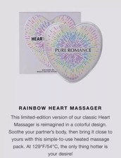Pure Romance Heart Massager Reusable Pride Rainbow Heat Pack- Brand New Sealed