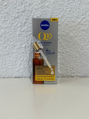NIVEA Q10 Anti-Falten Experte Dual Action Serum GLYCOSTOP  glättend 30ml NEU