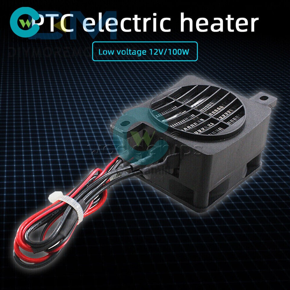 12V 24V PTC Car Fan Air Heater Constant Temperature Heating Heaters