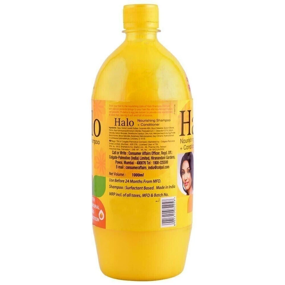 Halo Natural HAIR Nourishing Shampoo + Conditioner 1 L + 1 COMB FREE free ship Foto 2 de 4
