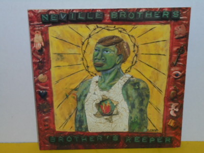 LP - NEVILLE BROTHERS - BROTHER'S KEEPER - SIGNIERT