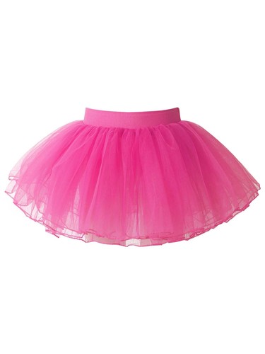 Kids Girls Tulle Layered Ballet Dance Tutu Skirt Elastic Waist Mesh Party Skirts - Picture 53 of 79