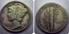 1943 P Silver Mercury Dime#63Bs