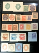 Nicaragua exceptional lot of cut squares Mint stamps